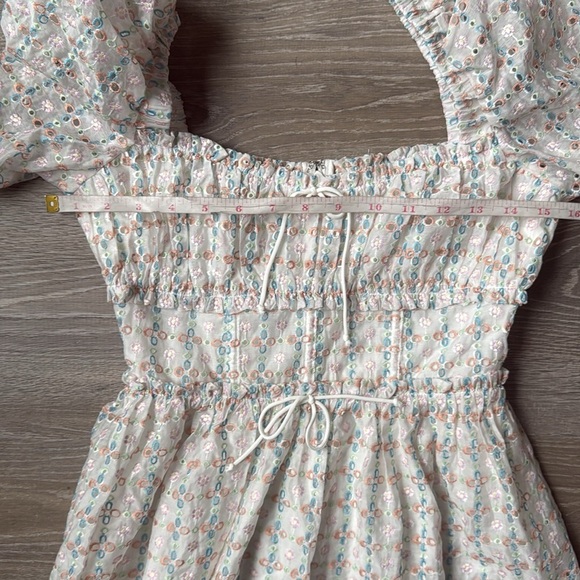 For Love & Lemons Libby Mini Dress White Small - Picture 11 of 13